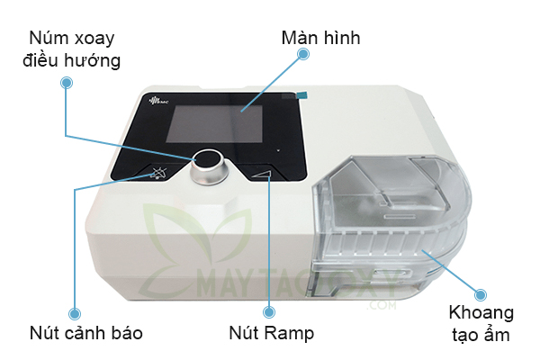 Chi tiết màn hình máy trợ thở BMC