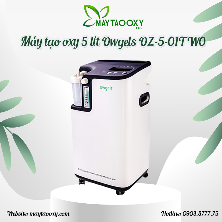 Máy tạo oxy 5 lít Owgels OZ-5-01TW0 tốt nhất năm 2022