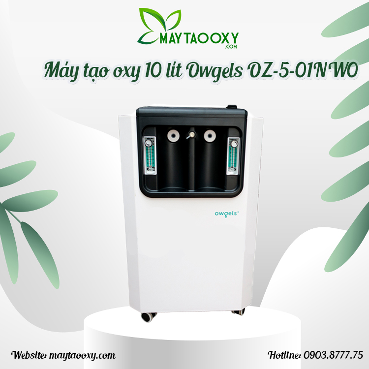 Máy tạo oxy 10 lít Owgels OZ-5-01NW0 (OZ-5-01GWO) - Có xông mũi